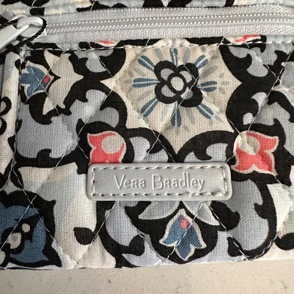 Vera Bradley RFID Mini Trifold Wallet In Havana Rose Floral Cotton With Tag - Picture 4 of 4